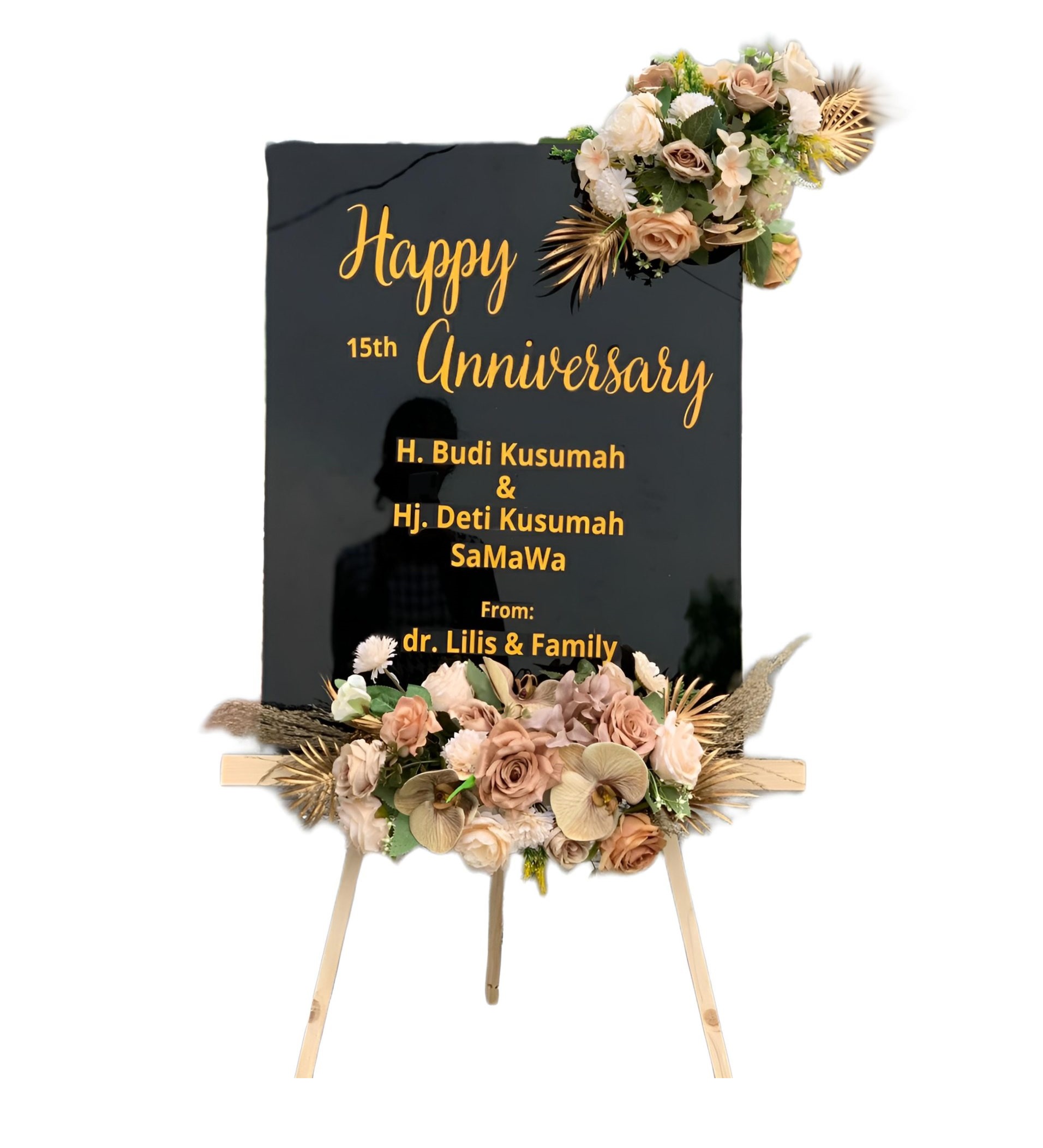 Papan Bunga Akrilik Burneh